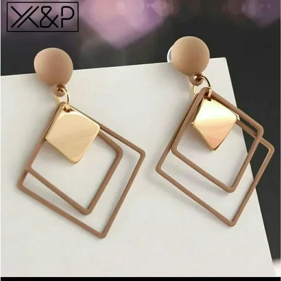 2020 summer Korean Geometric Vintage Earrings for - Picture 4 of 4
